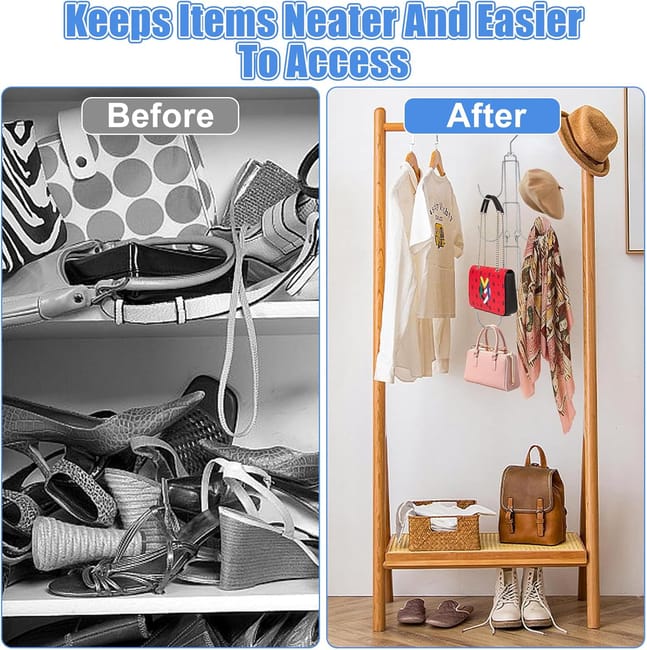 Organizador de perchas para corbatas con ganchos, unidades