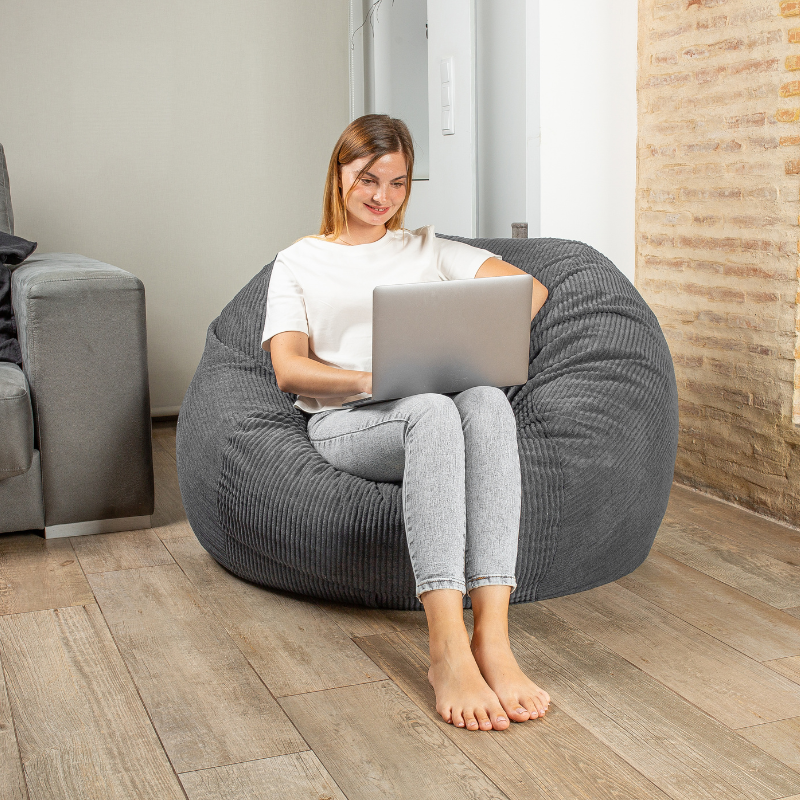 Pouf letto convertibile 2in1 grigio scuro - 8