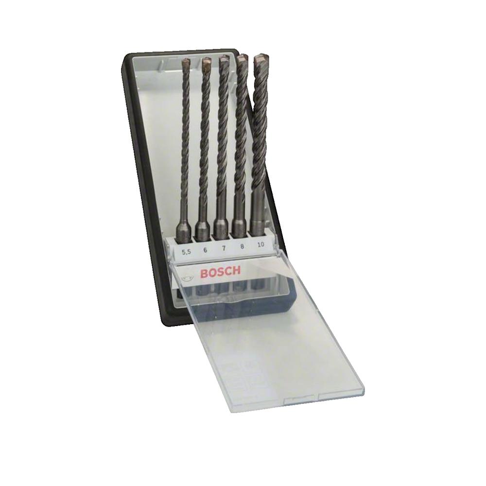 Wiertła SDS-plus Bosch SDS-plus-5 Robust Line wytrzymałe stal węglik redukcja wibracji