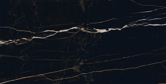 Mexen Flamingo Black grès émaillé rectifié G1, carreau sol-mur 120 x 60 cm, haute brillance - TL215-120-060-00