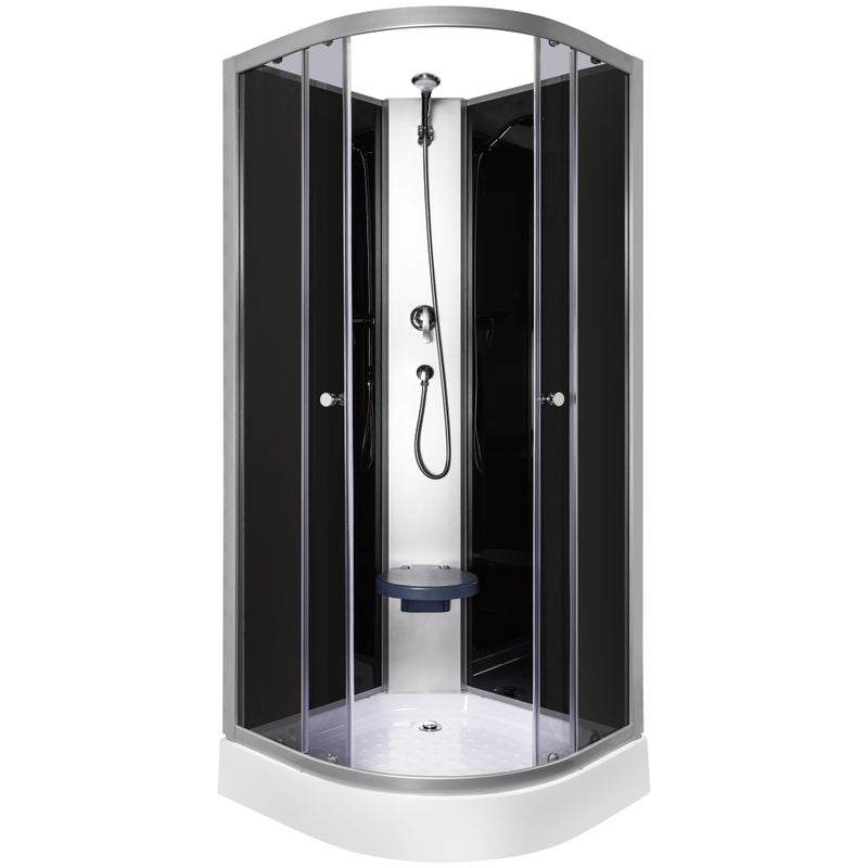 Kabina prysznicowa Evora 80 BL czarna KERRA