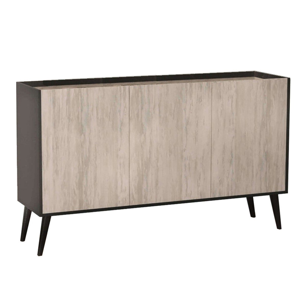 Madia da Soggiorno in Legno Credenza da Ingresso Ante Antracite