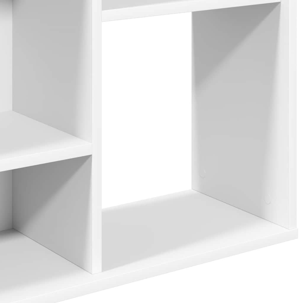 Séparateur de pièce/bibliothèque blanc 100 x 24 x 140 cm - 8