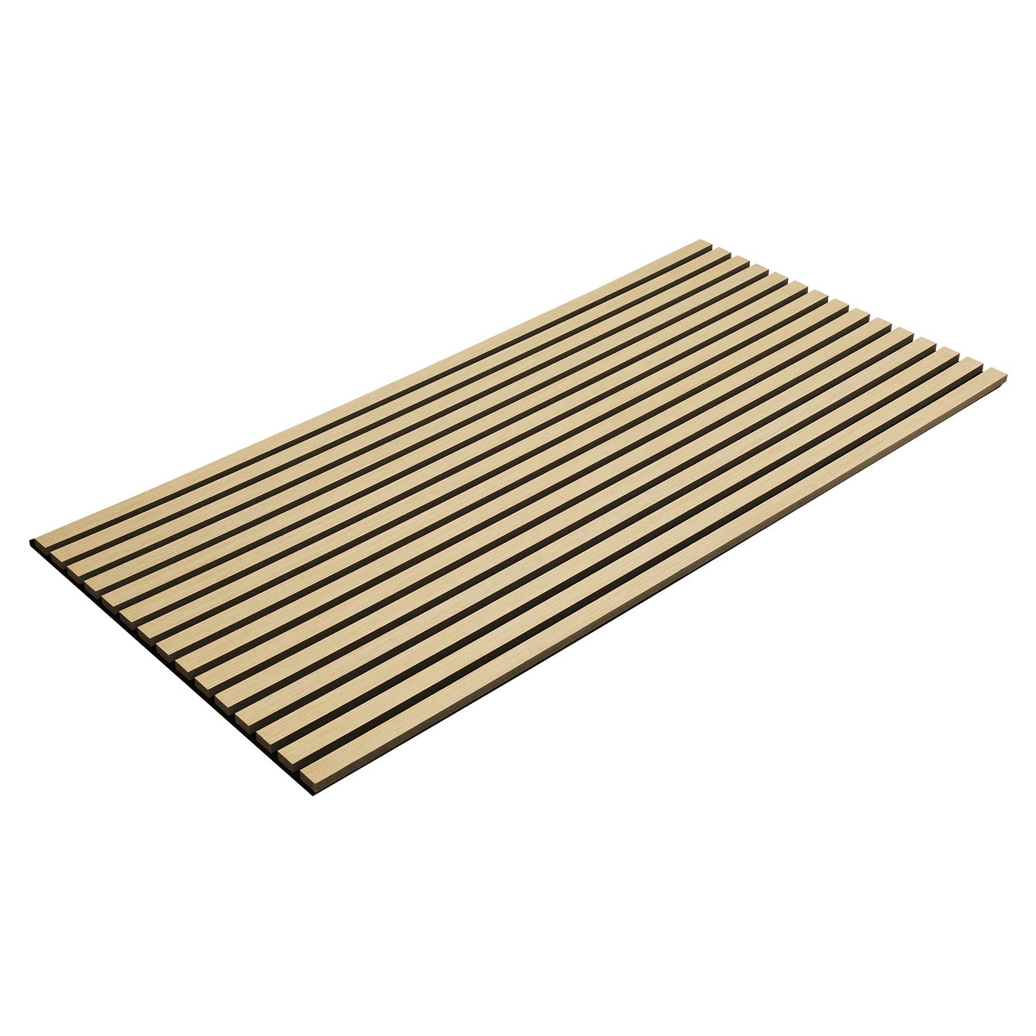 Panele ścienne akustyczne 1x Płyta MDF w okleinie z prawdziwego drewna Listwy akustyczne 120x60x2,1 cm Drewno