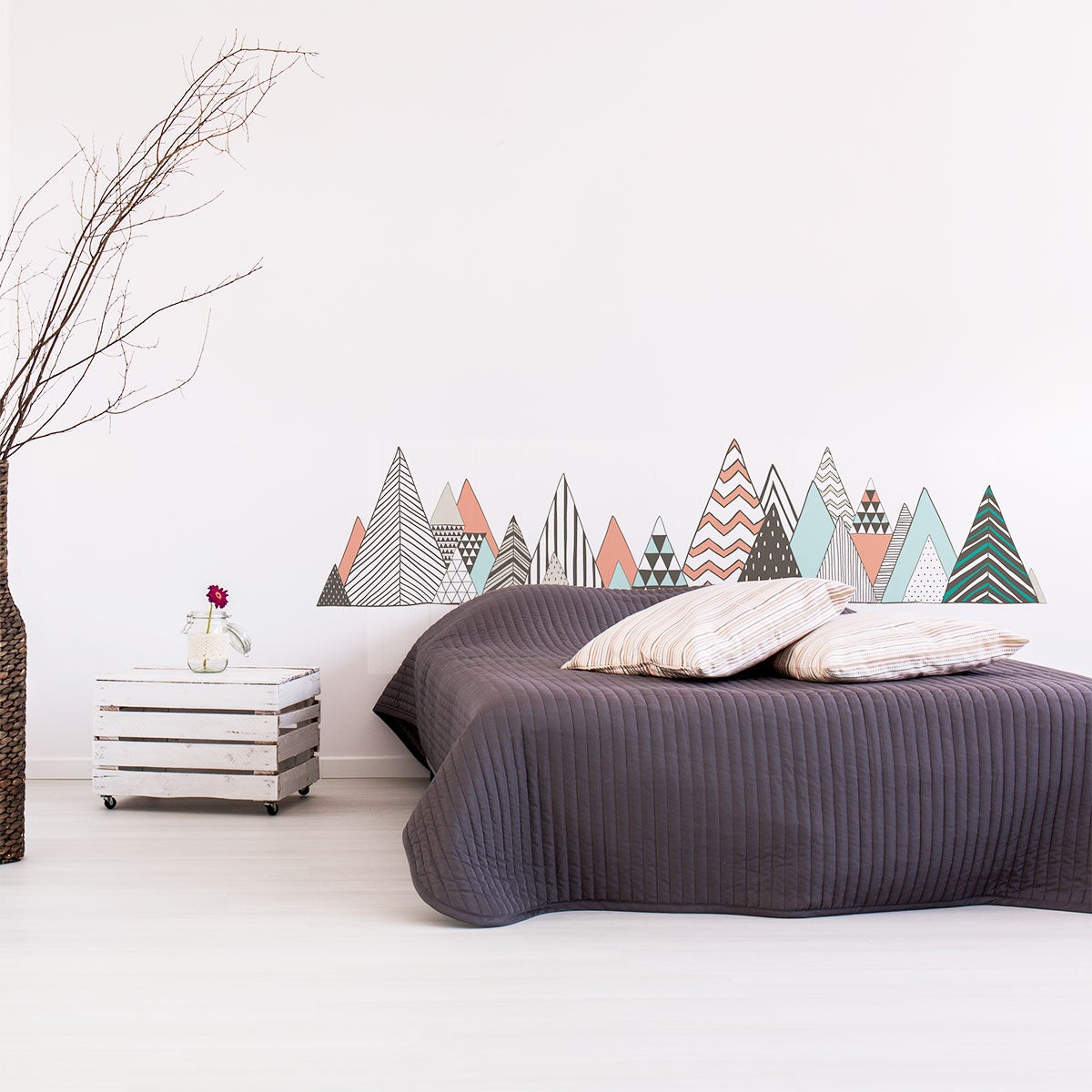 Adesivo montagna scandinavo torngat - Sticker adesivo - adesivi murali - 70X115cm - 7