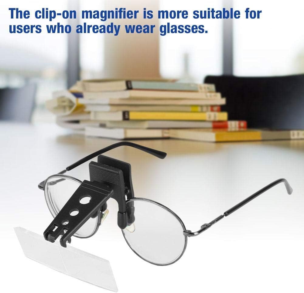 Occhiali Da Lettura Flip-Up Clip-on Con Ingrandimento 3,5x - Foto 2