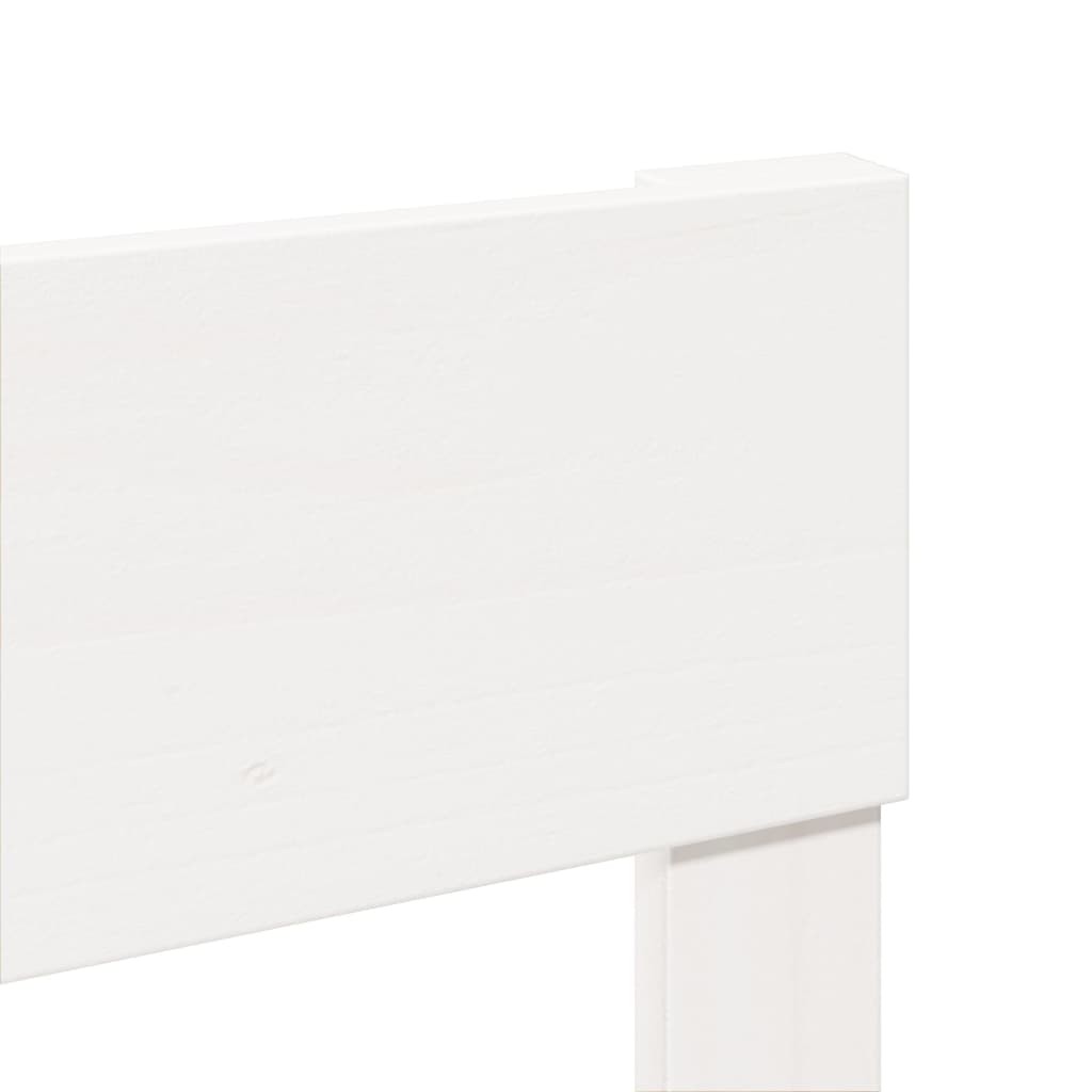 Cadre de lit sans matelas en bois massif de pin blanc pour la chambre, 180 × 200 cm - 9