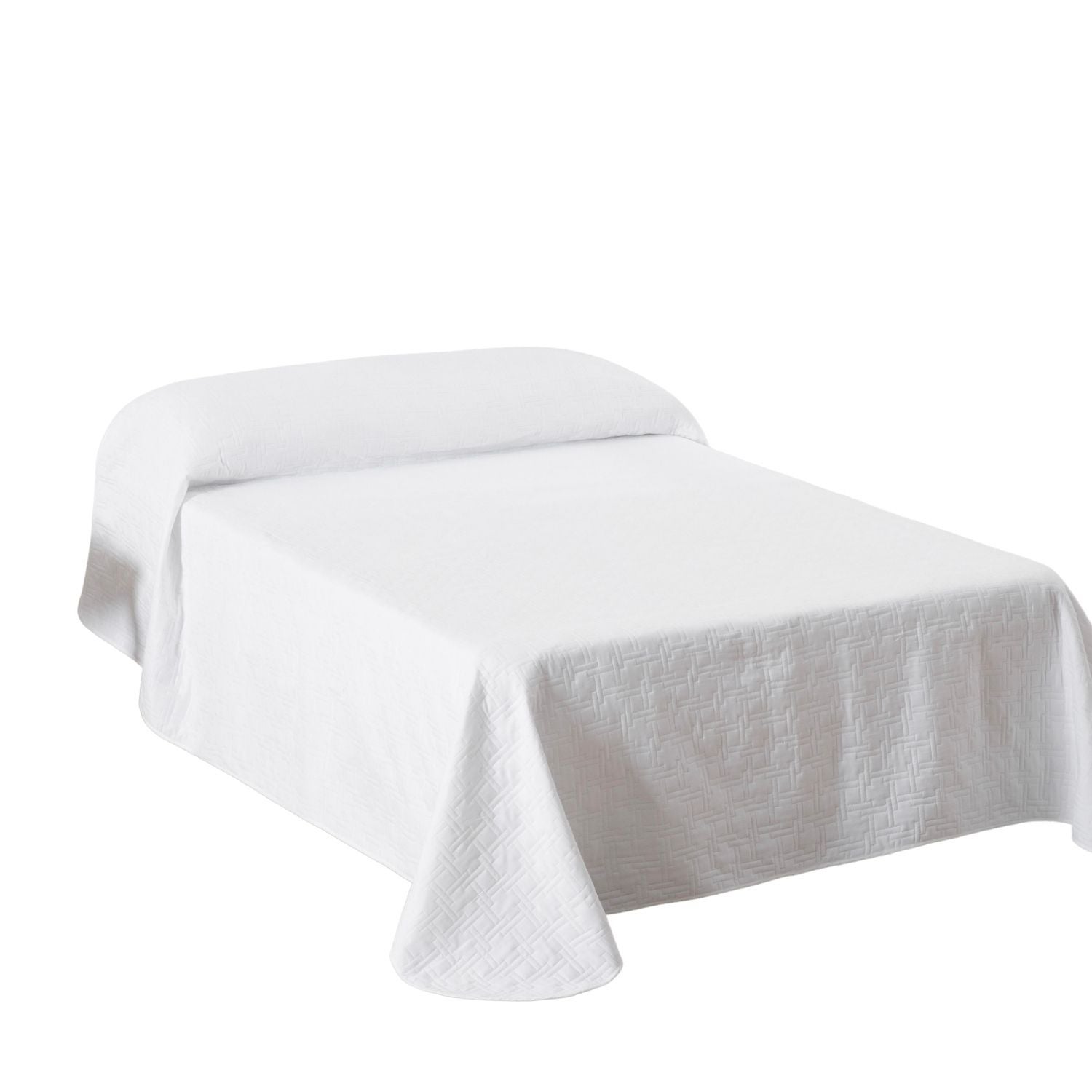 Colcha Primavera Verano Reversible Toscana Blanco cama 150cm - 6