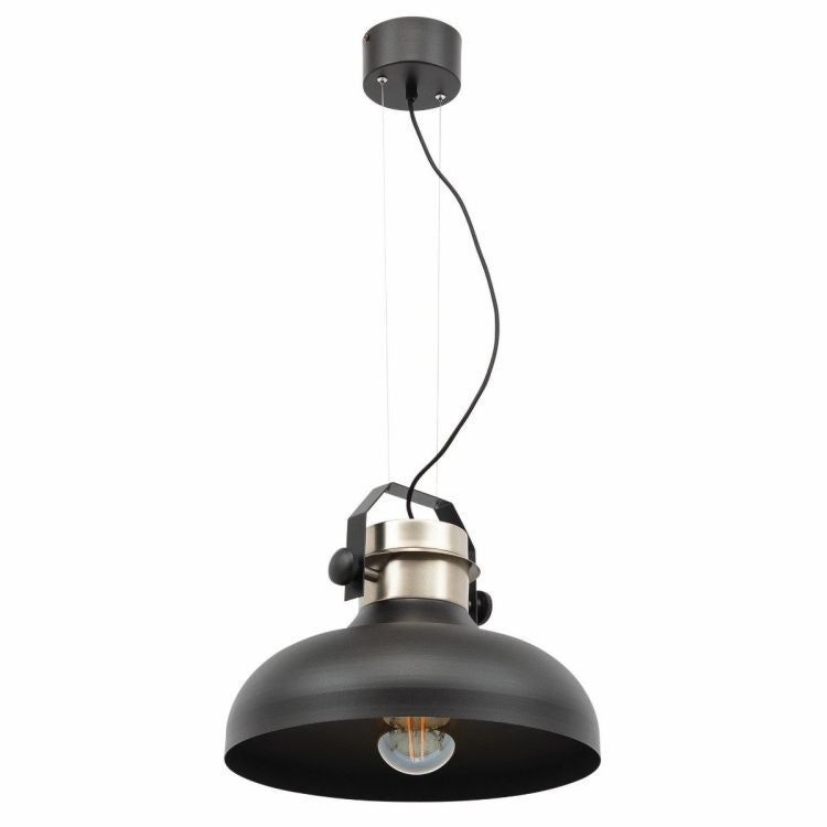 Lampa wisząca STEALLE czarna/srebrna