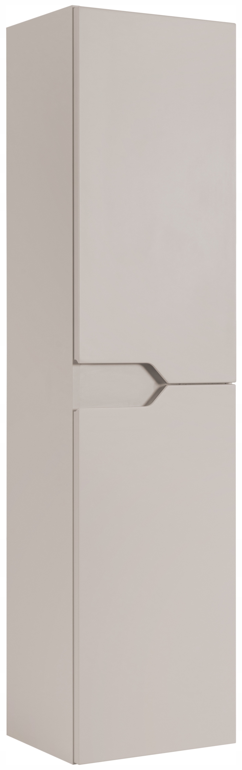 Słupek łazienkowy MODERN 35 cm kaszmirowy mat frezowane uchwyty