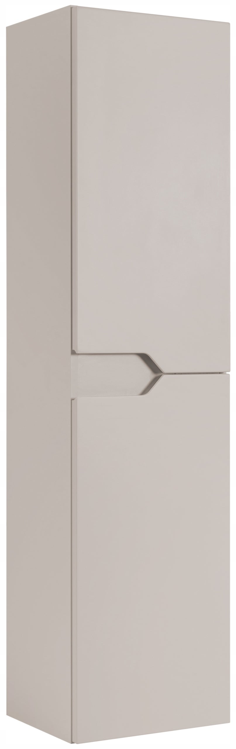 Słupek łazienkowy MODERN 35 cm kaszmirowy mat frezowane uchwyty