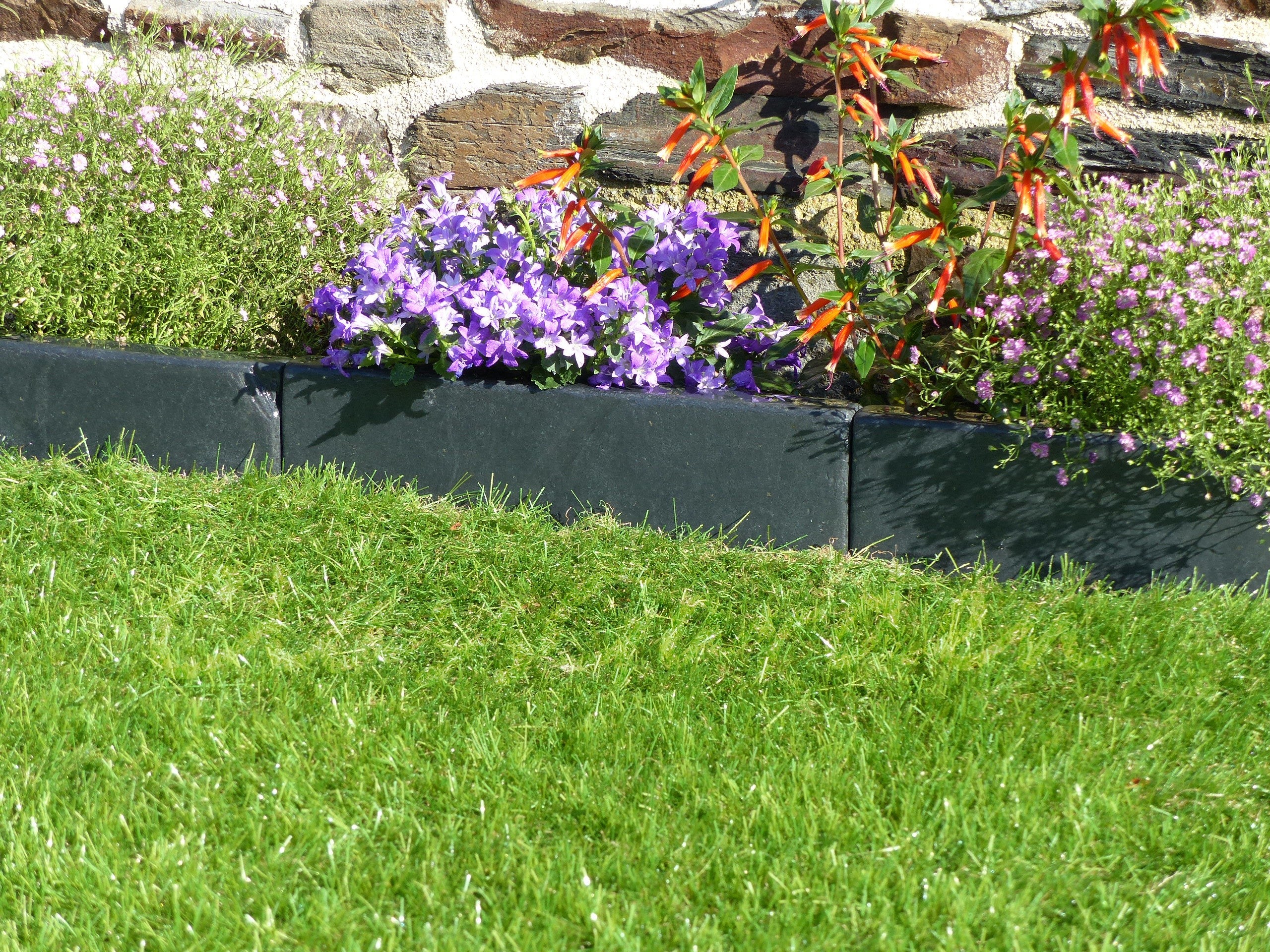 Bordure Ardoise Patinée 30 cm - Pack 20 pièces - 6 mètres - 5