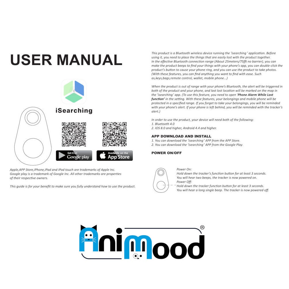 ANIMOOD - Traceur GPS Animaux - Localisateur Anti-Perte Étanche Pour Chiens et Chats - Suivi En Temps Réel Via Application iSearching - 3