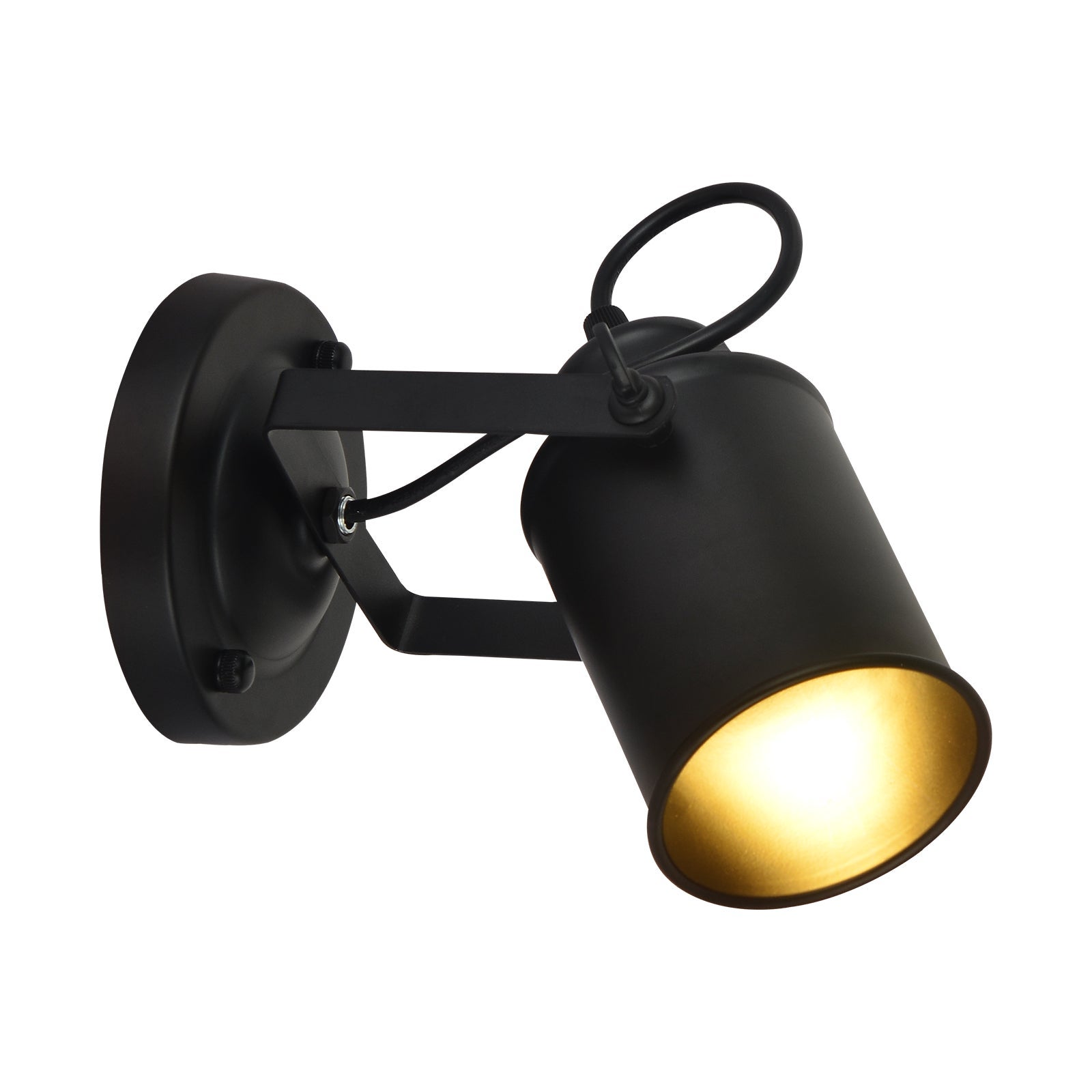 GOECO Kinkiet, Przemysłowa lampa vintage do domu, Dekoracyjne lampy wiszące na ramieniu z obrotowym ramieniem