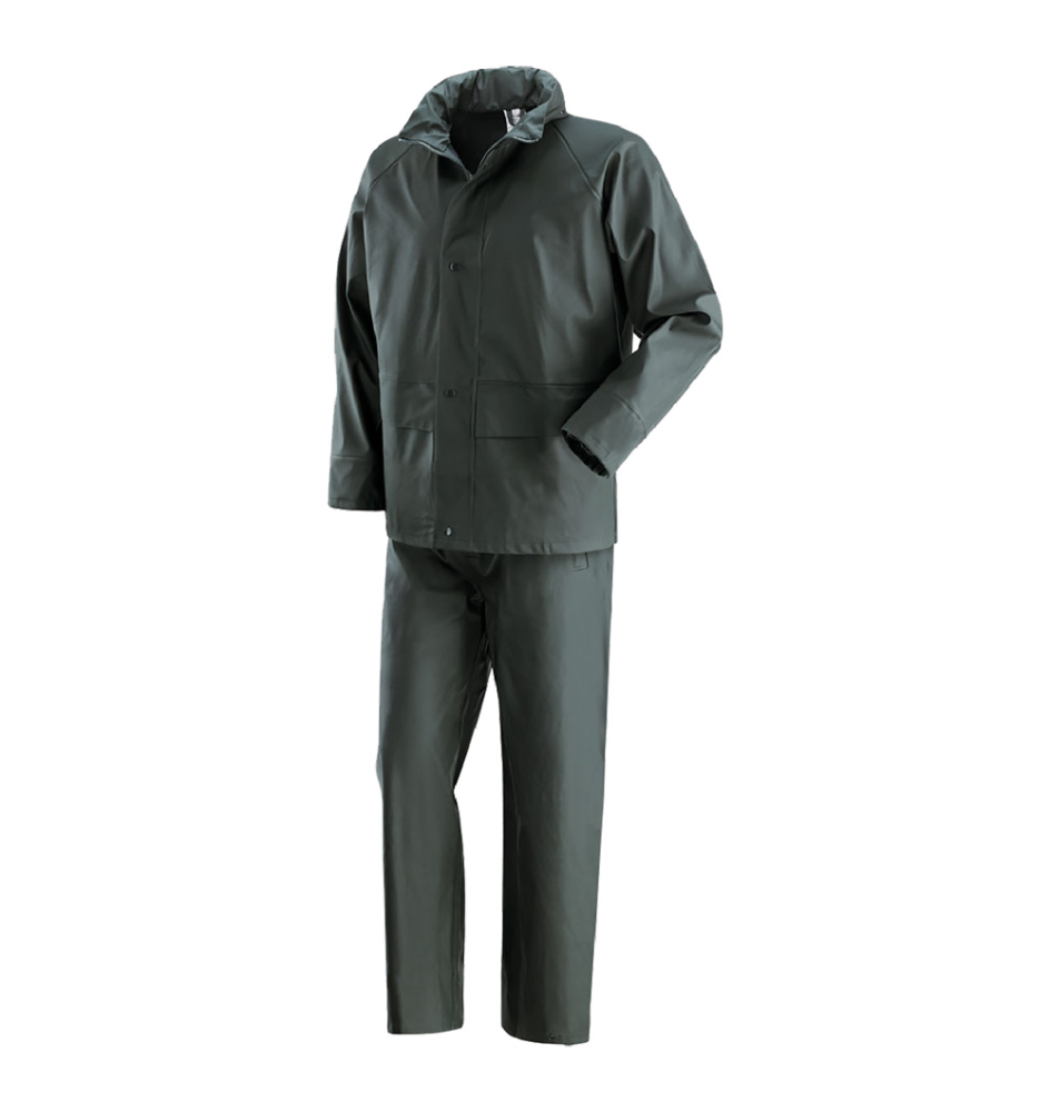CHAQUETA IMPERMEABLE POLIURETANO VERDE IGUAZU PANTALÓN XL