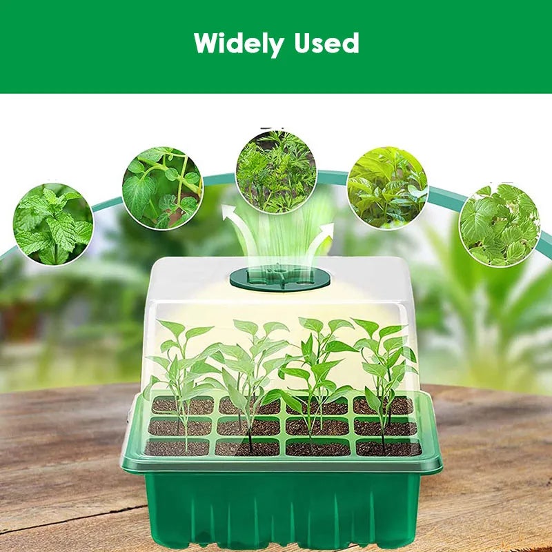 Kit Di Germinazione Semi RIOGOO Con Luci LED - 6 Vassoi Con Cupole E Controllo Umidità | Serra Domestica - Foto 7