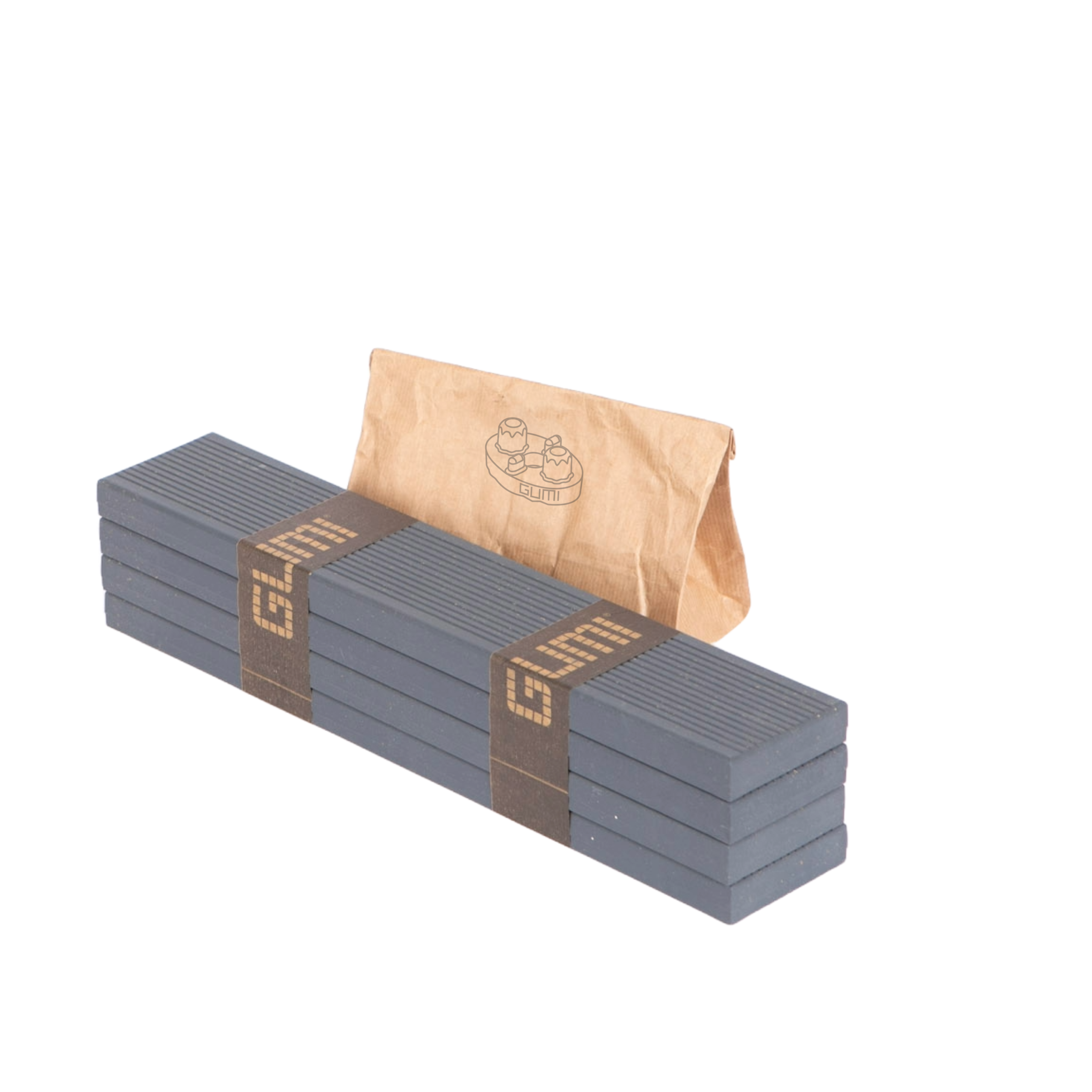 Deska Tarasowa Kompozytowa WPC Szara C5 41,6x8x2,1 cm GUMI - 4szt.