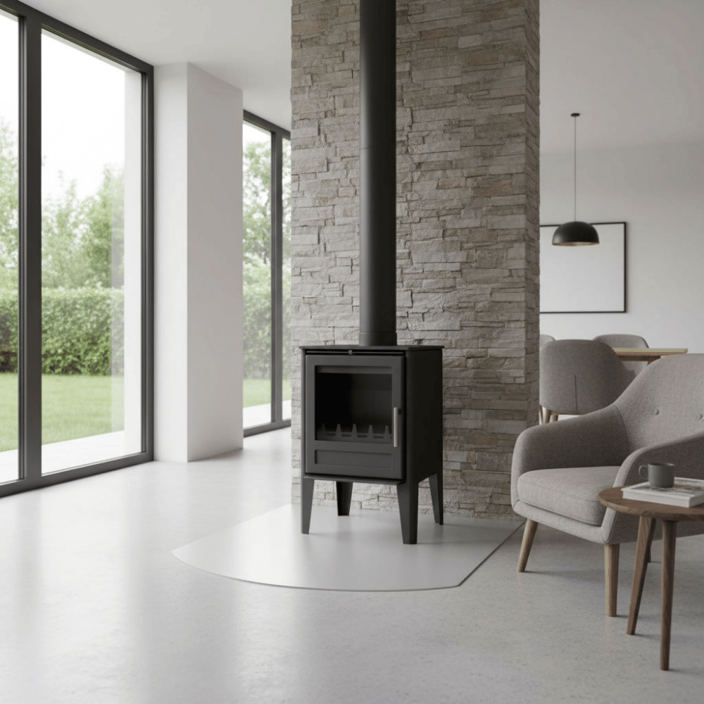 Plaque de protection sol arrondie en verre Varlek l.80 x H.80 cm Edilinox - 2