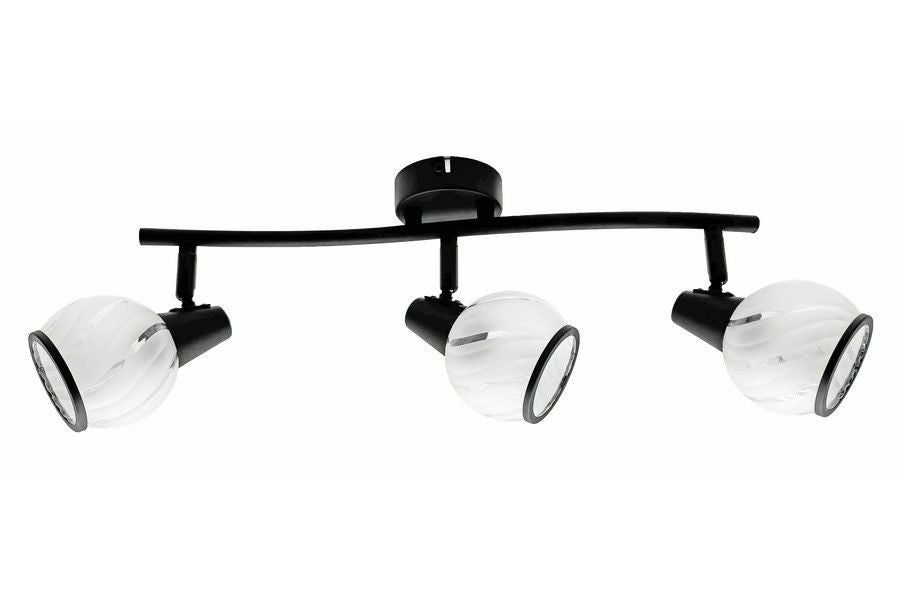 Lampa sufitowa wisząca Megan czarna 3xE14x40W wym: 16 x 45 x 9 cm metal Reality