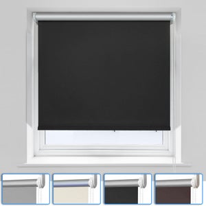 Store Enrouleur Occultant Thermique Sans Perçage K-Home - Couleur Gris - Dimensions 30 X 150 Cm
