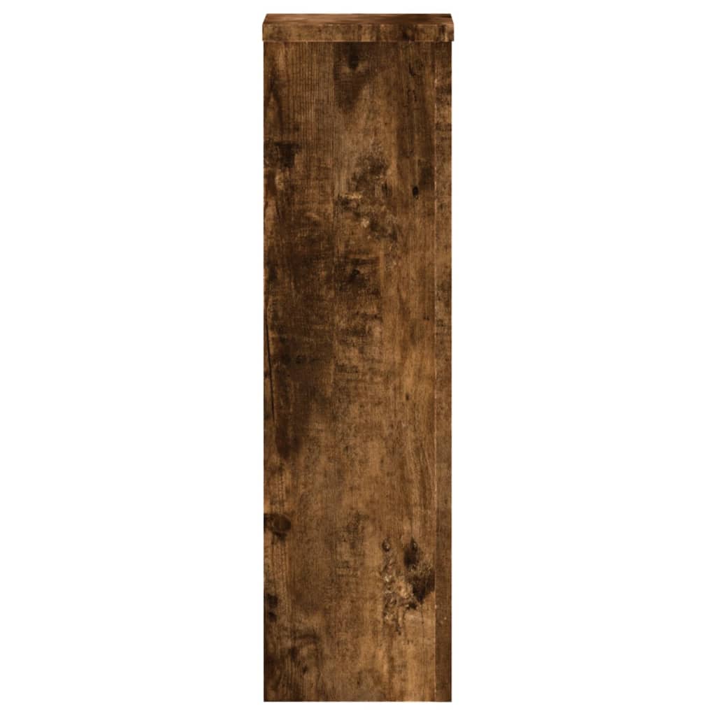 Supports pour plantes 2 pcs chêne fumé bois d'ingénierie - 5