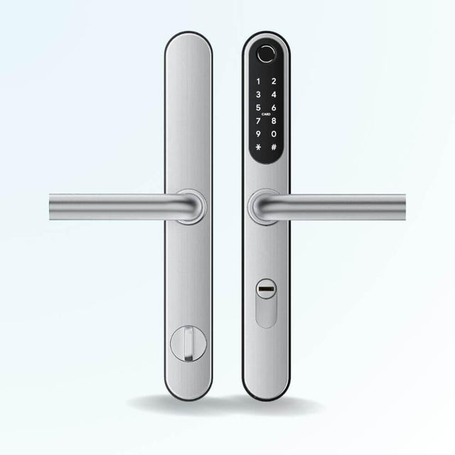 Serrure connectée locky-9 v4 biométrique, code, badge et bluetooth