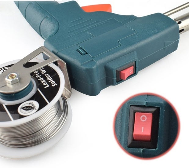 Fer à souder à chauffage interne portatif 60W, envoi automatique, pistolet à étain, Station de soudage, outil de réparation de soudage 220V - 4