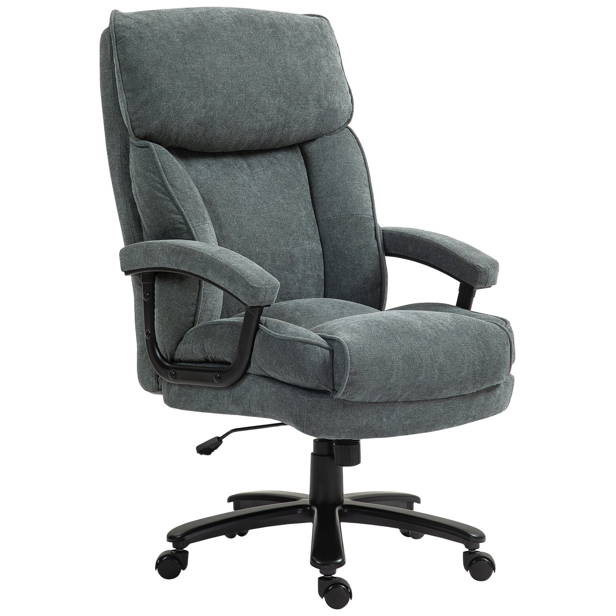 Chaise de bureau moderne avec vérin à gaz réglable, base en nylon et roulettes A Chaise de bureau moderne avec vérin à gaz réglable, base en nylon et roulettes A