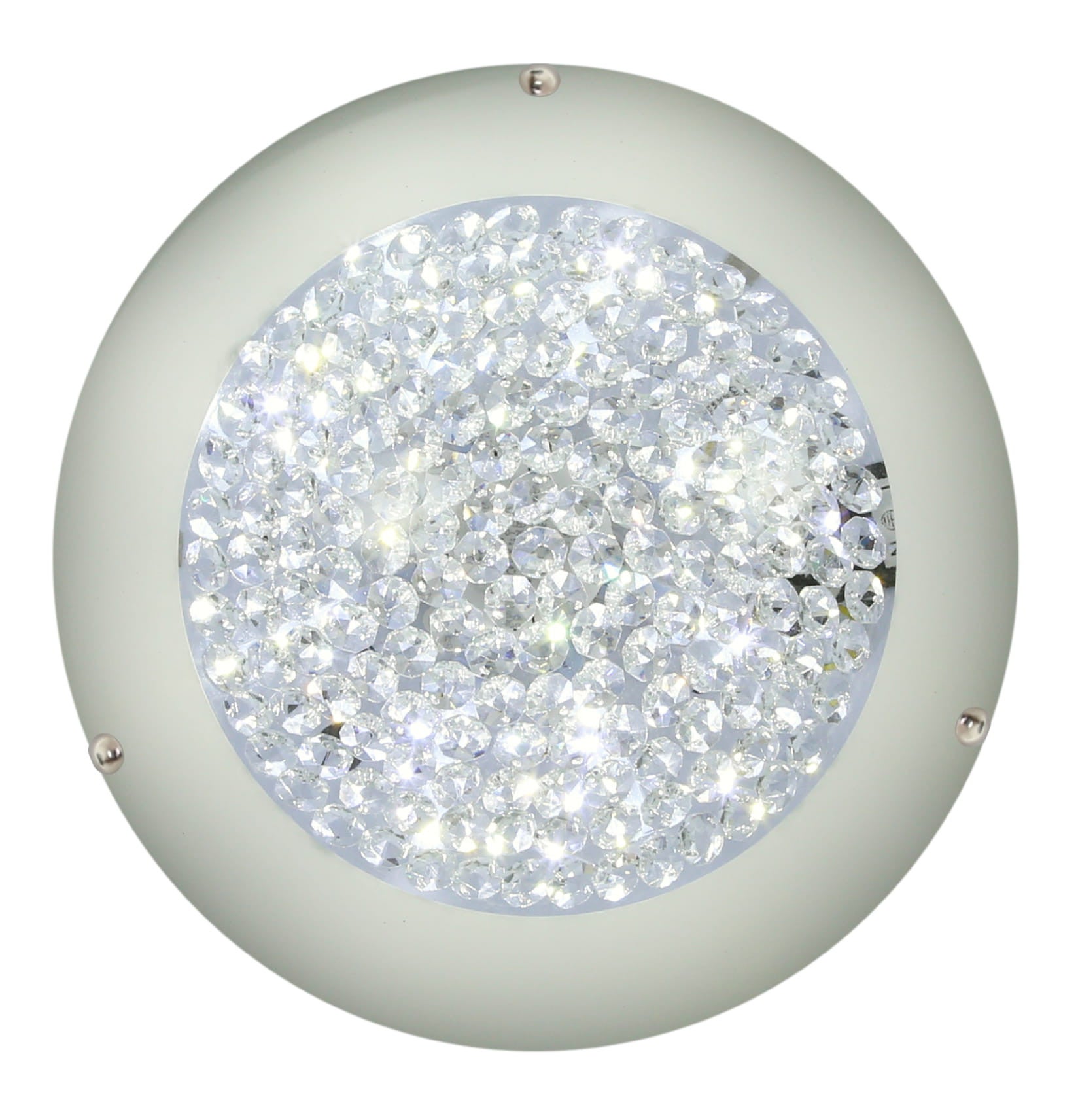 Plafon Pristina okrągły biały LED 10W 4000K 660lm wym: 9 x 30 cm IP20 szkło Candellux