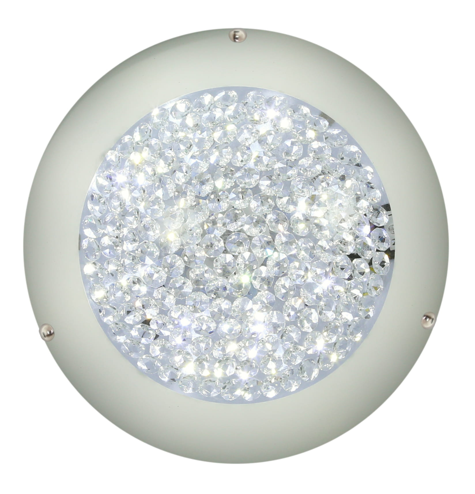 Plafon Pristina okrągły biały LED 10W 4000K 660lm wym: 9 x 30 cm IP20 szkło Candellux