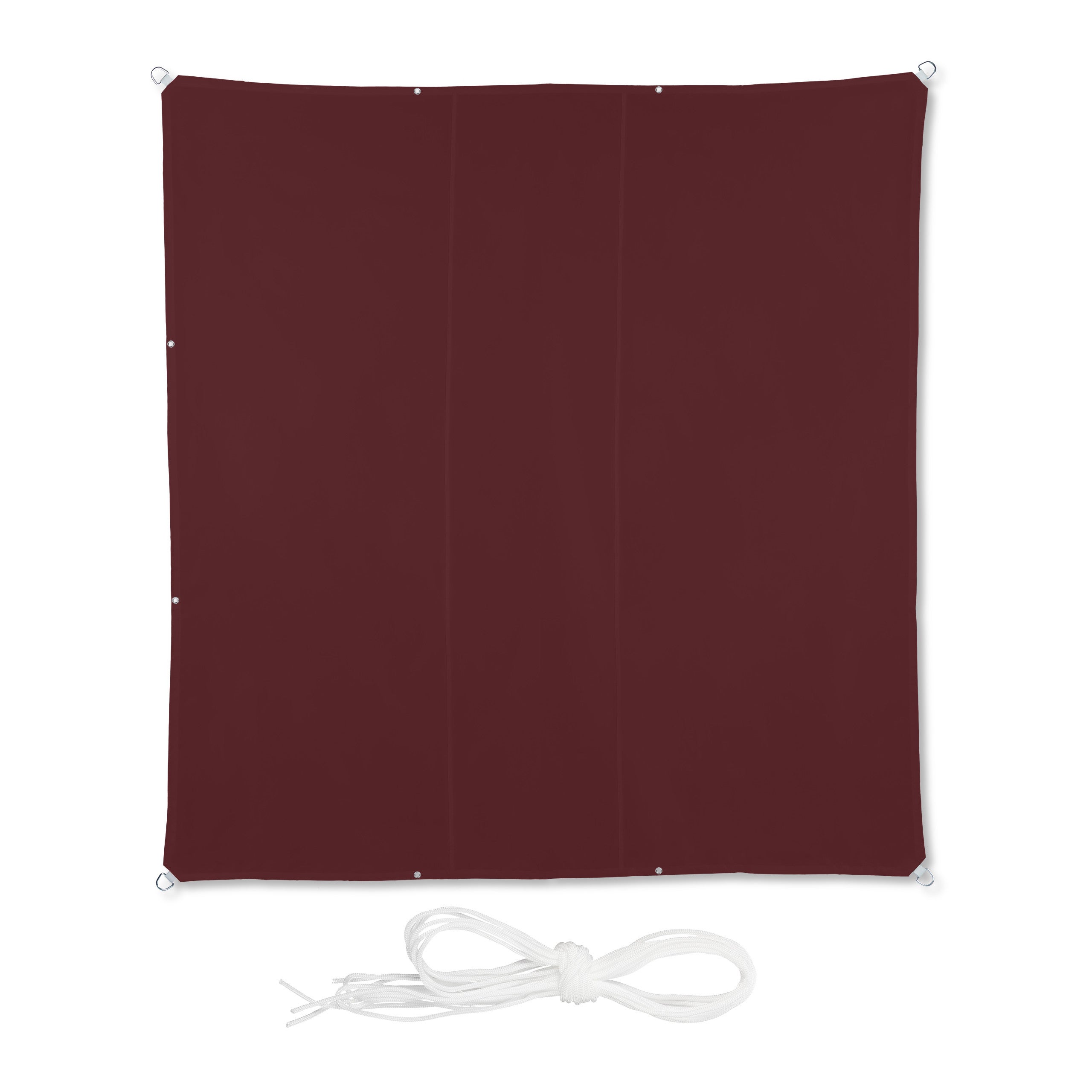 Tenda A Vela Rettangolare HOKXUAN 340x340 Cm – Telo Ombreggiante HDPE 95% UV Antivento Per Giardino Terrazza Grigio