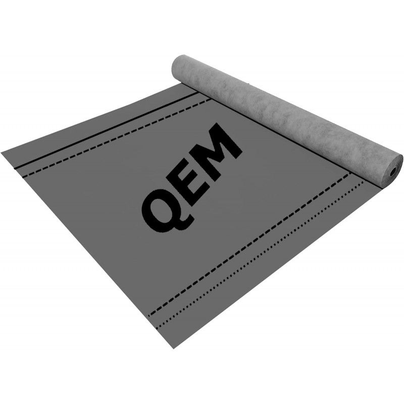 Ecran sous toiture Pare-pluie QEM HPV HYGROV+ triple couches M3000 120 Long 75m (75m²) - 2