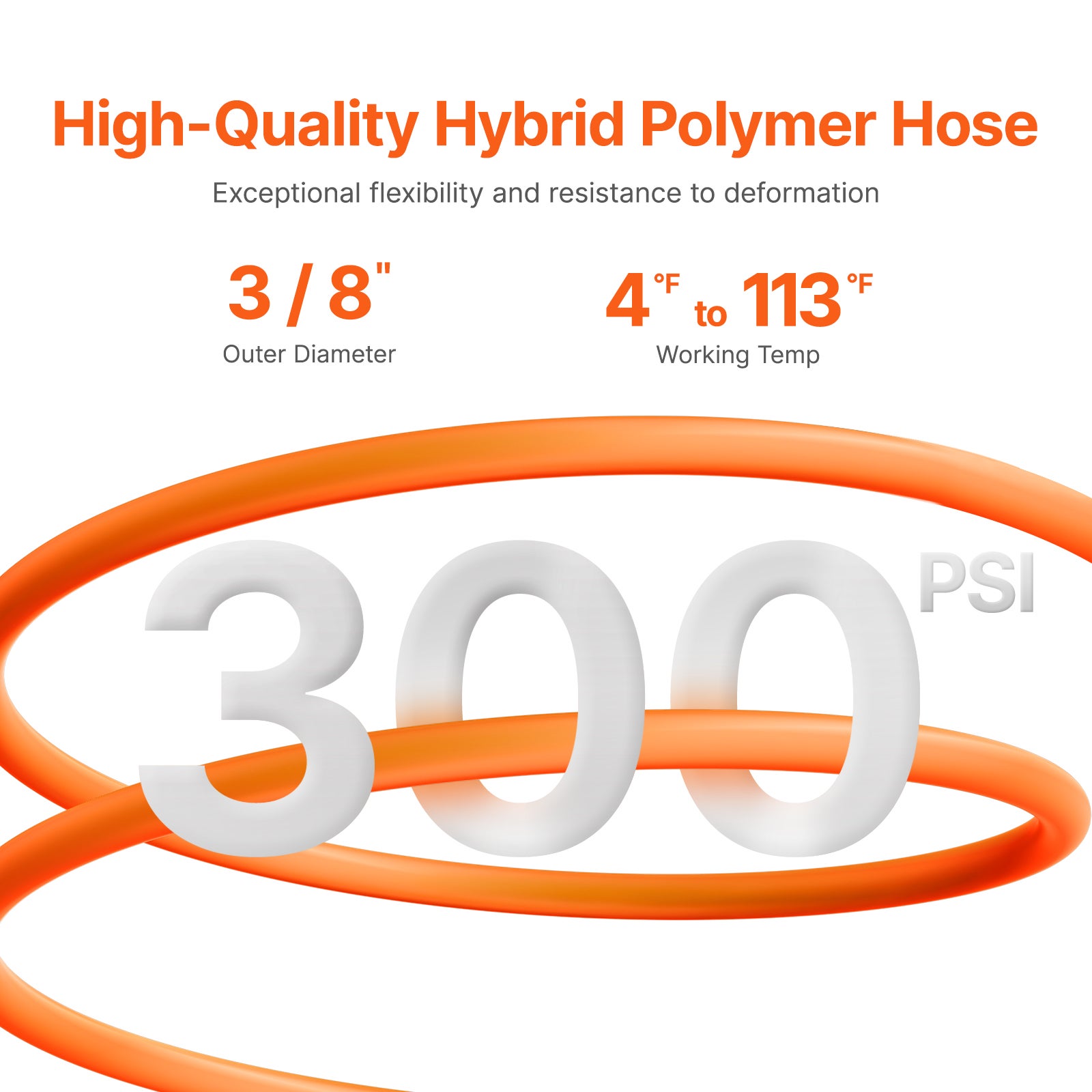 Enrouleur tuyau air comprimé hybride rétractable VEVOR 9,53 mm x 19,81 m,pression 300 PSI,rembobinage automatique,unique,montage plafond/mur - 5