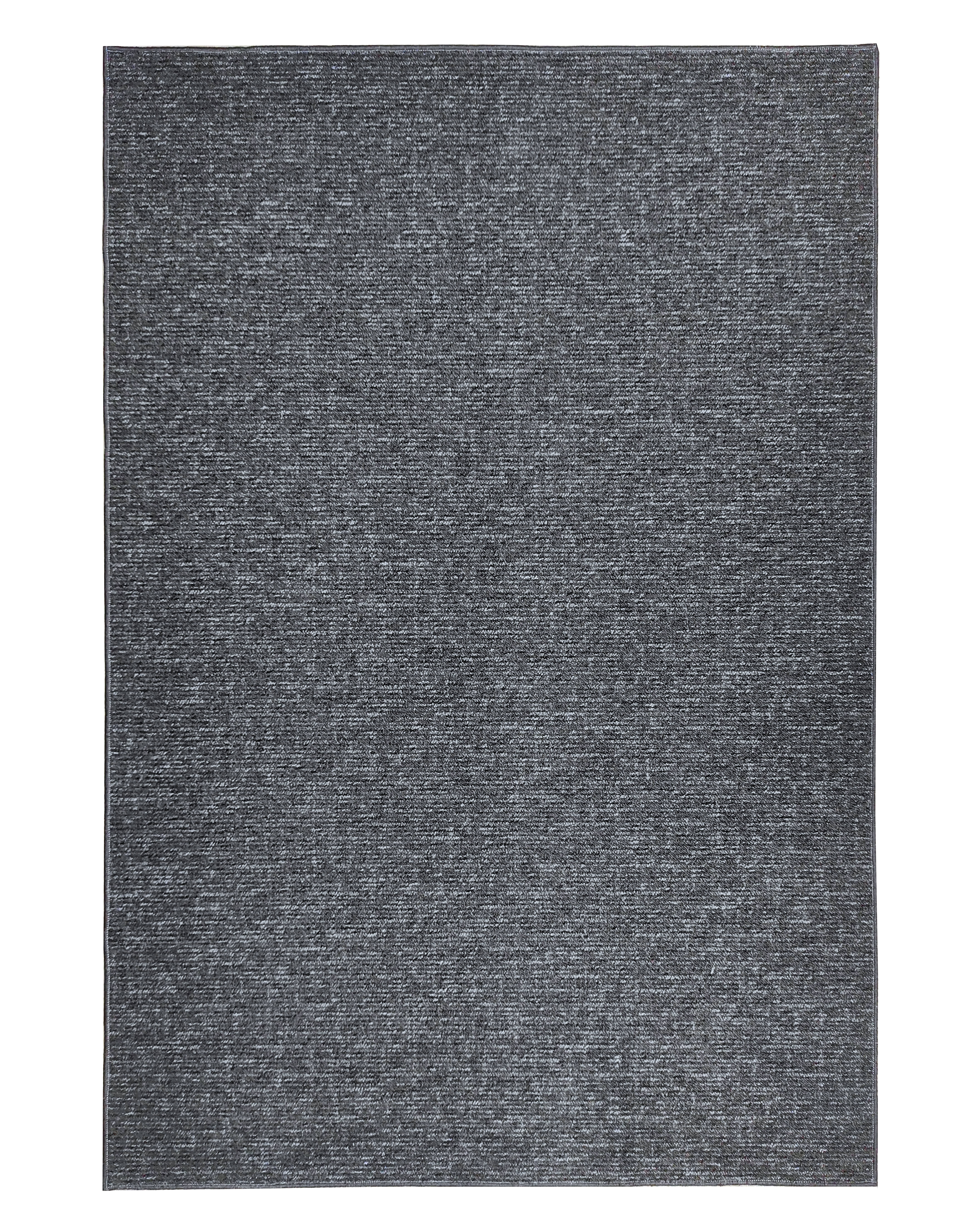 Alfombra amoeiro gris antracita , tadi &imperio 1979, grande lisa , rústica efecto yute natural sin pelo , nudos, 200x250 cm