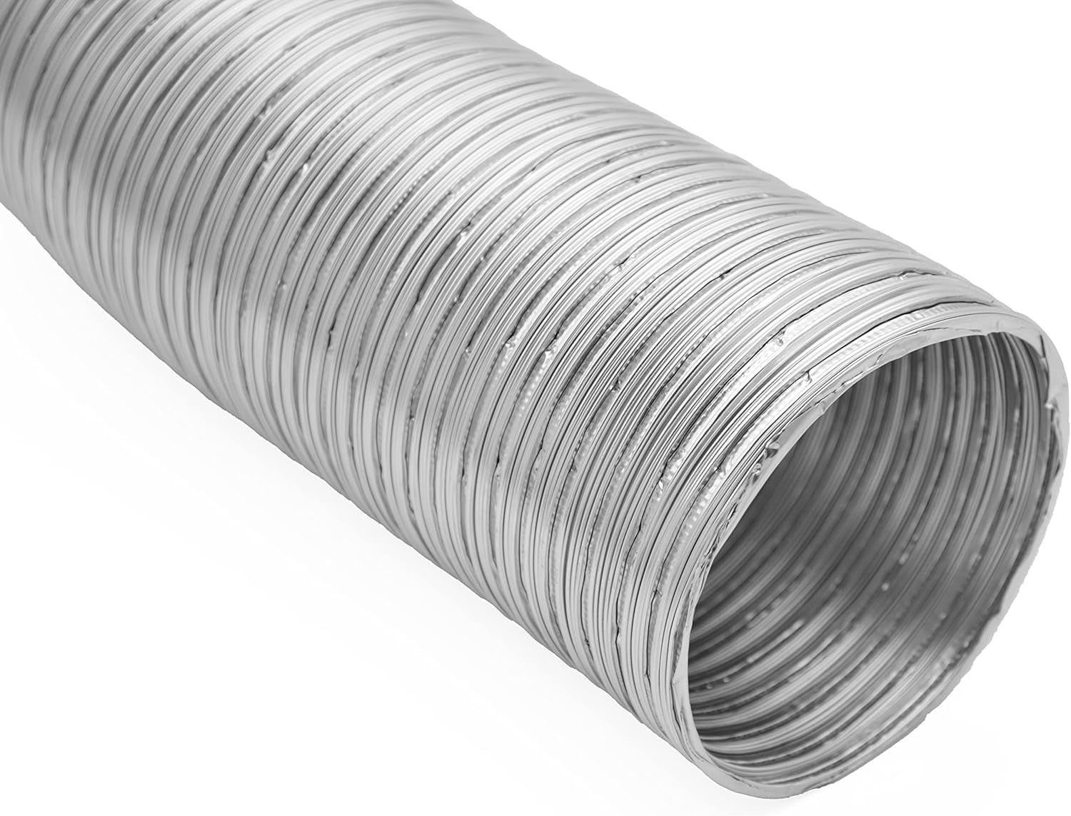 Elastyczny kanał aluminiowy – odpowiedni do kanałów wentylacyjnych, kratek wentylacyjnych i przenośnych klimatyzatorów – 163 mm x 1,5 m