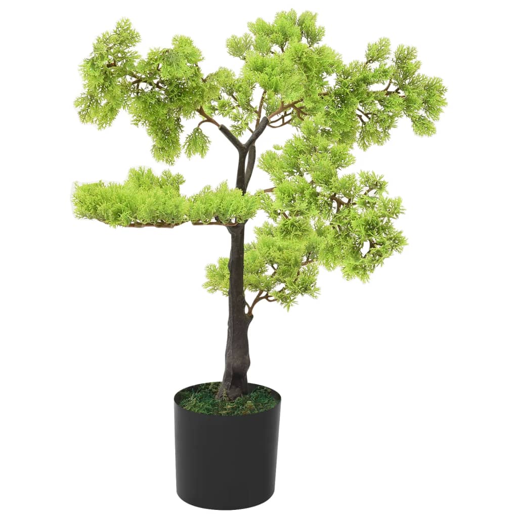 Sztuczne bonsai z cyprysu, z doniczką, 60 cm, zielone vidaXL
