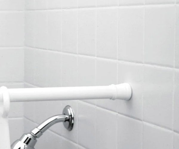 Barre de rideau extensible pour salle de bain 110X200cm - 2