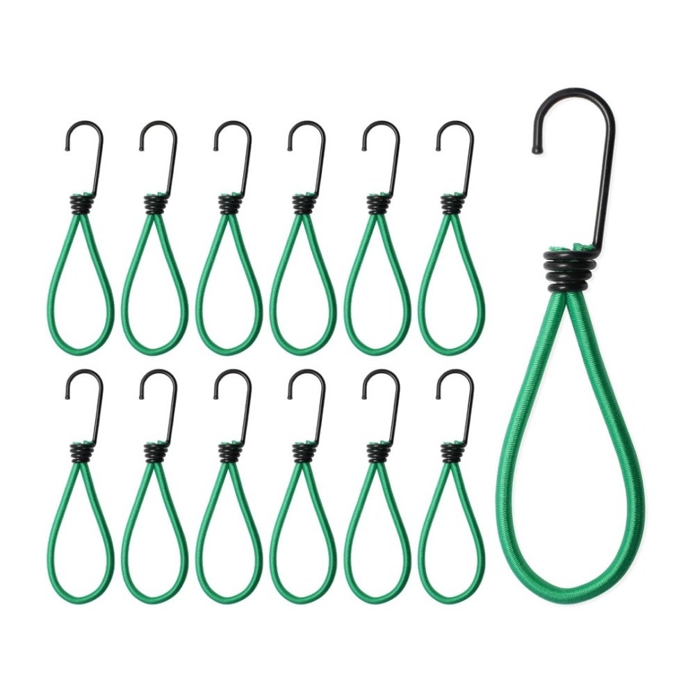 Lot De 12 Crochets Tendeurs élastiques Pour Bâche - Marque Gotrays, Parfaits Pour Camping/bricolage