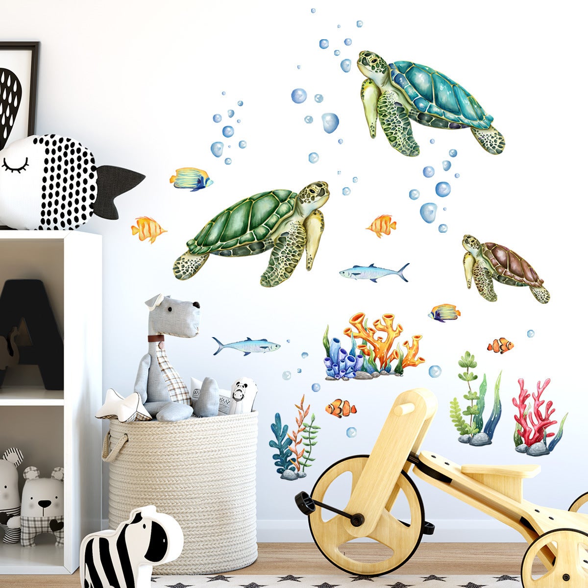 Autocollant Mural Alice Au Pays Des Merveilles – Déco Fantaisie Dorée En Tissu (neuf)