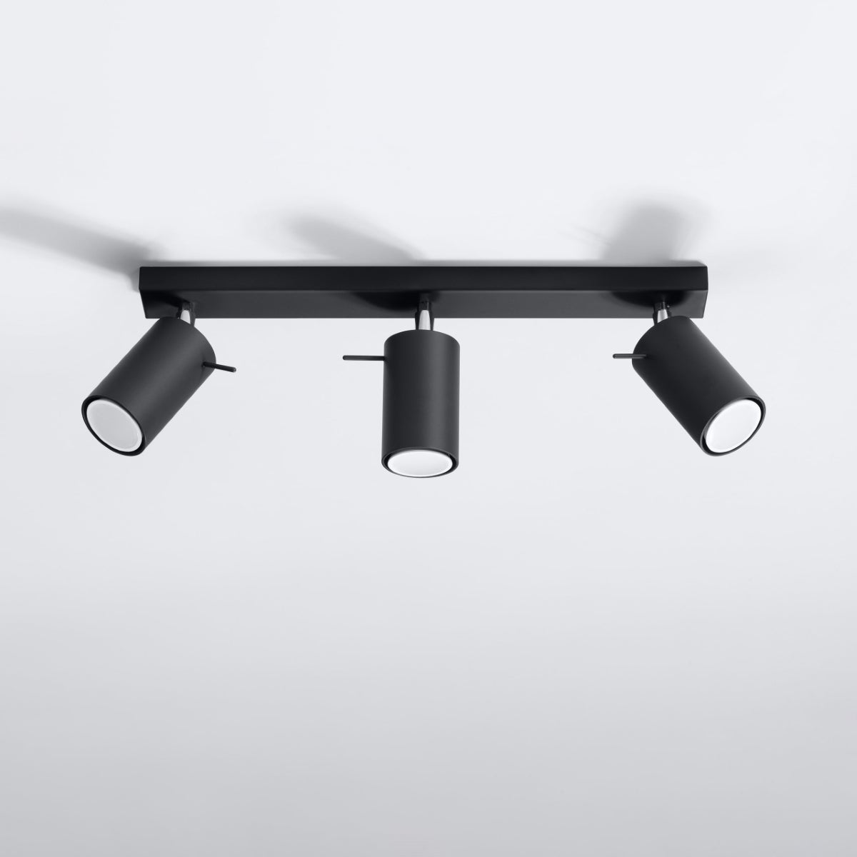Plafon BRIIX 3L czarny LED 4000K - 45x6x16cm Sollux