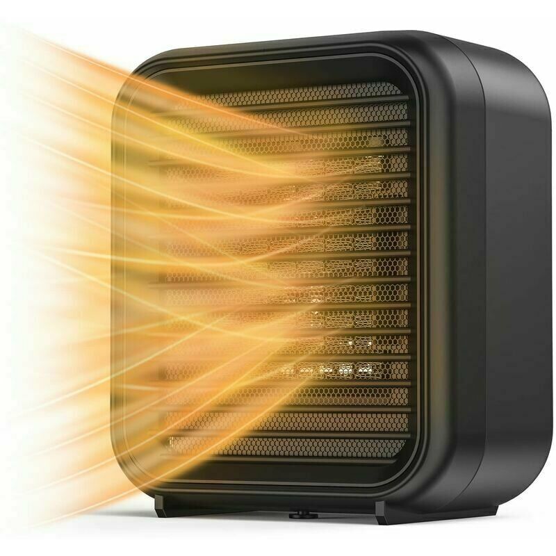 Termowentylator, Mini Ceramiczny Grzejnik 800W Elektryczny grzejnik 2 poziomy mocy mini termowentylator elektryczny z funkcją ciepłego nadmuchu