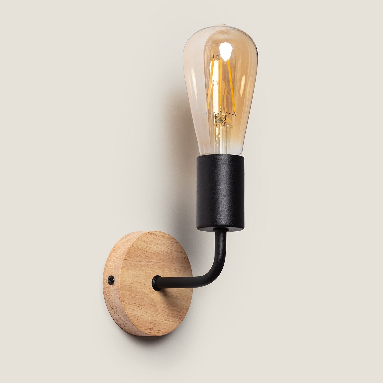 Lampe Murale et Métal Jedali, Noir, Fer,, E27, IP20, 150 mm x 90 mm x 110 mm - 6