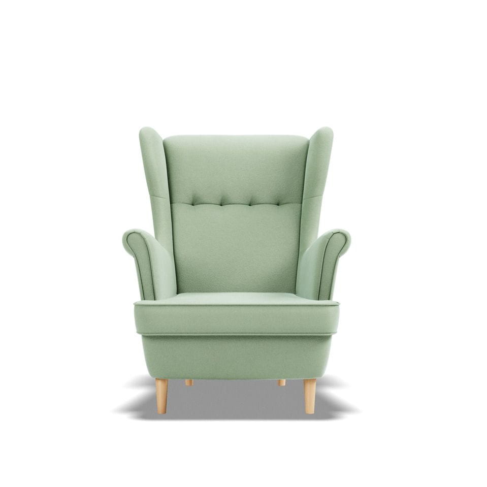 Fotel skandynawski, Myso Mini dla dzieci, 54x60x73 cm, seledynowy | TYLETEGOTU