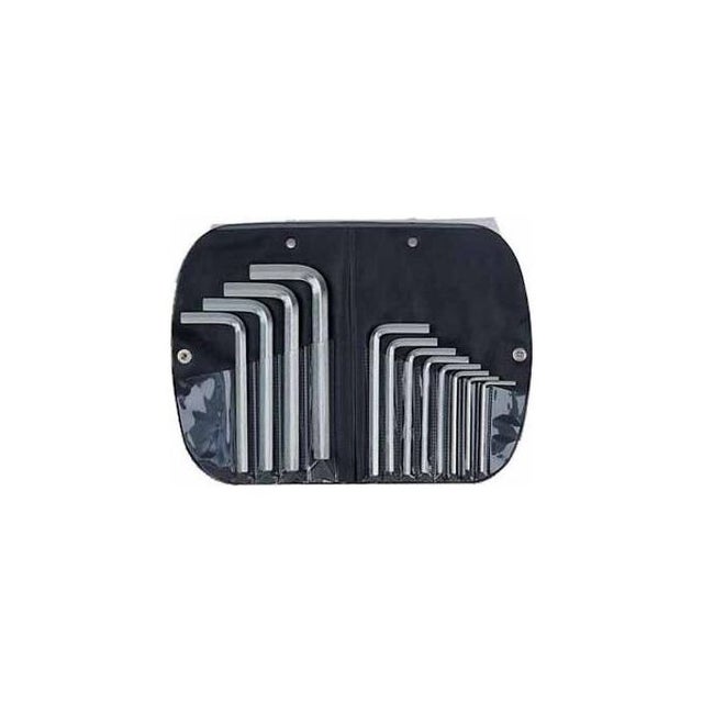 Chiave A Brugola Piegata USAG TS – 75 X 2,0 Mm, 280 Mm Lunghezza, Con Testa Sferica, Acciaio Cromo Vanadio Brunito - 2