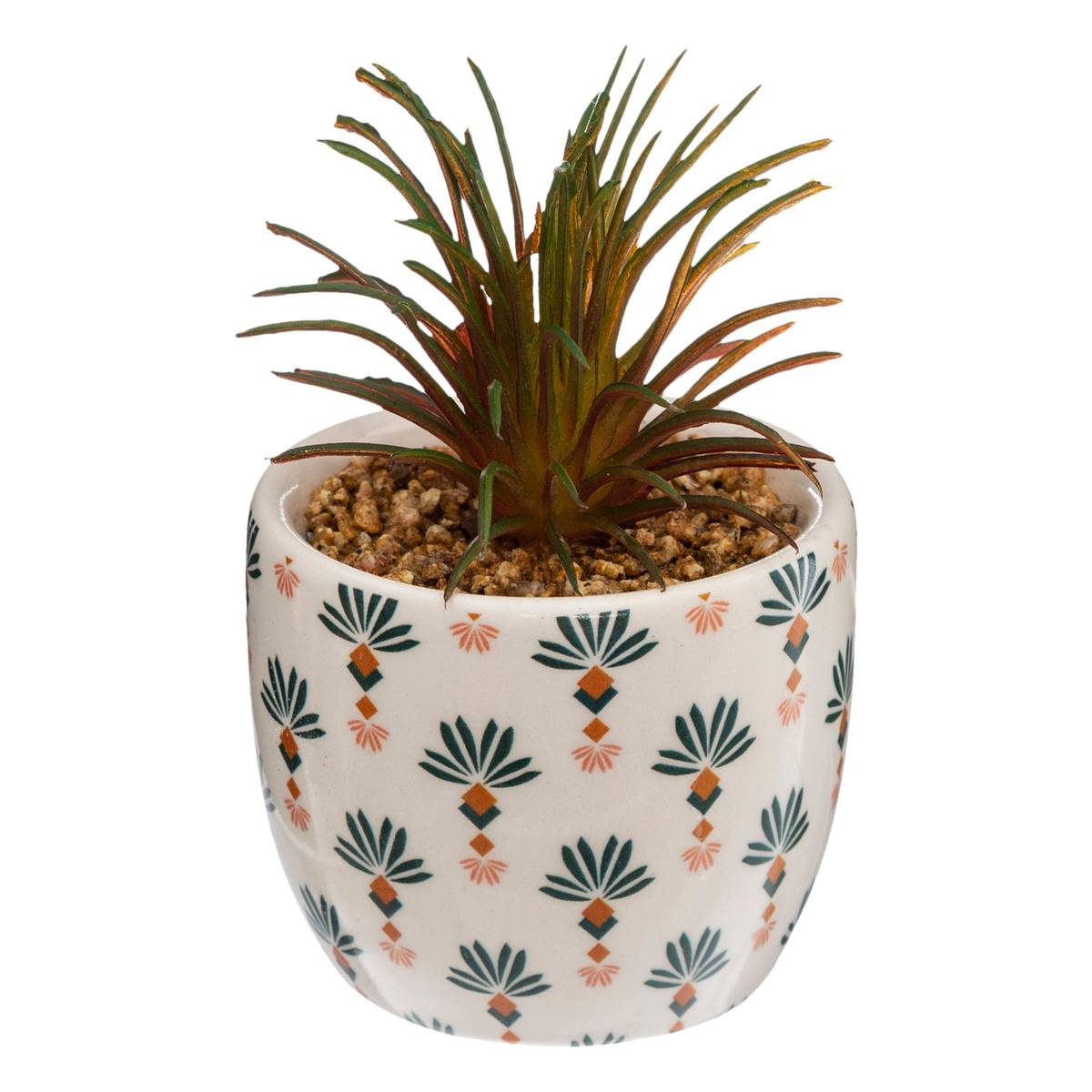 Plante Artificielle Pot Porcelaine H9cm Noir - Atmosphera Créateur d'intérieur - 6