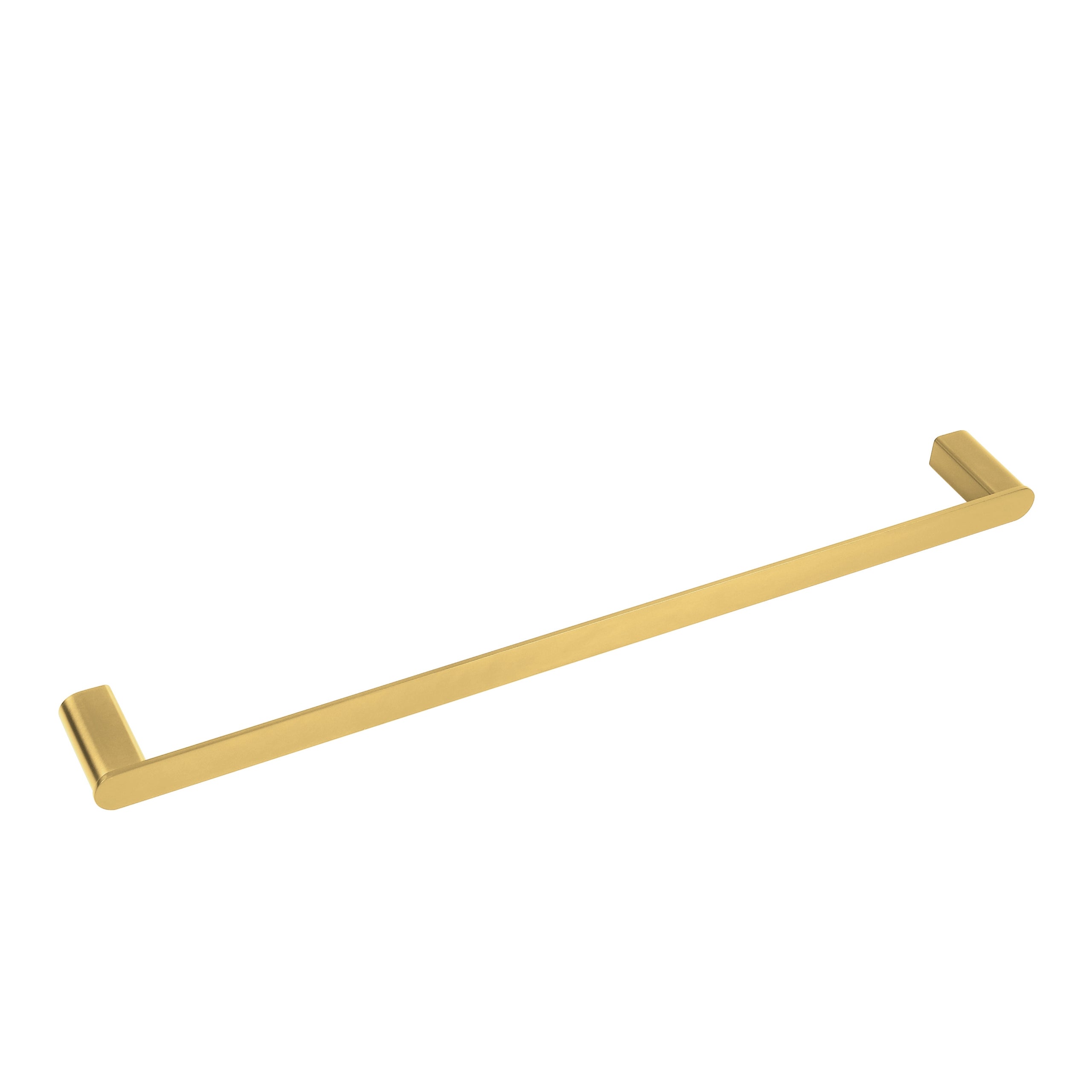 BALNEO - reling na ręczniki stal nierdzewna złoty - uchwyt na ręczniki 60 cm QARX nierdzewny - drążek łazienkowy