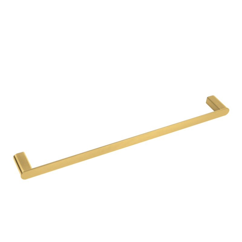 BALNEO - reling na ręczniki stal nierdzewna złoty - uchwyt na ręczniki 60 cm QARX nierdzewny - drążek łazienkowy