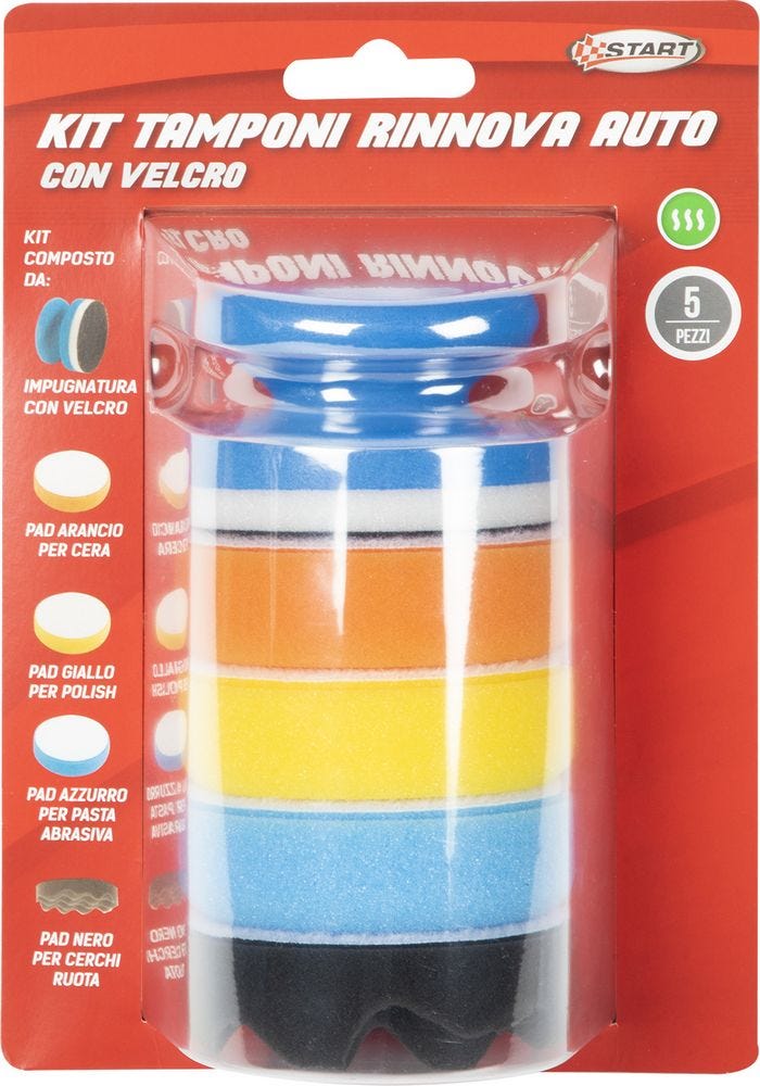 VONROC Tamponi per lucidatura auto e barca 150 mm 3 pezzi. Rossi. Per la rimozione dei graffi e delle imperfezioni della vernice VONROC Tamponi per lucidatura auto e barca 150 mm 3 pezzi. Rossi. Per la rimozione dei graffi e delle imperfezioni della vernice