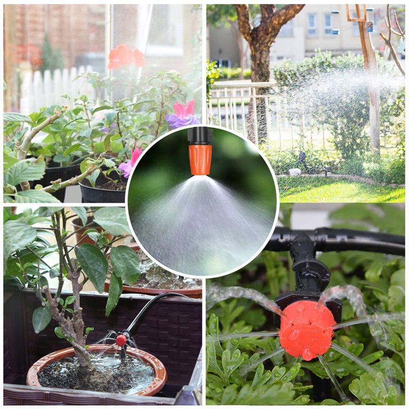 Le kit d'arrosage de jardin comprend un programmateur d'arrosage automatique et un tuyau d'arrosage/goutte-goutte/arroseur de 40 mètres, etc. - 6