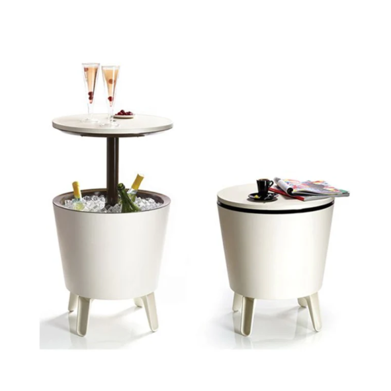 Keter Cool bar Glacière, avec table rétractable, 57x 50 x 50 cm 30L, Beige/brun (230900) - 3